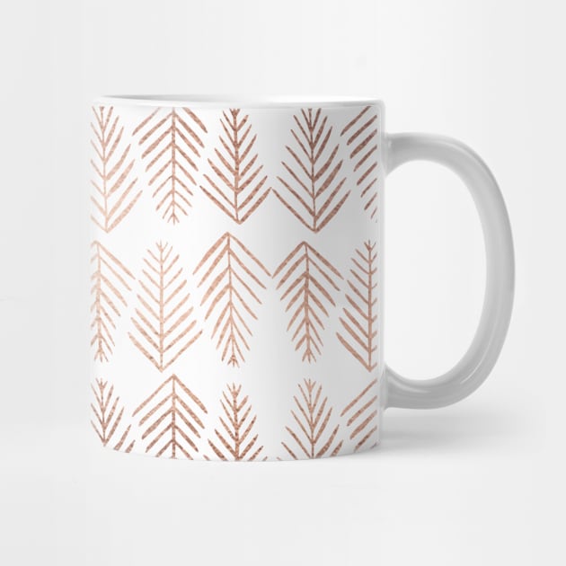 Pine trees pattern  - copper by wackapacka